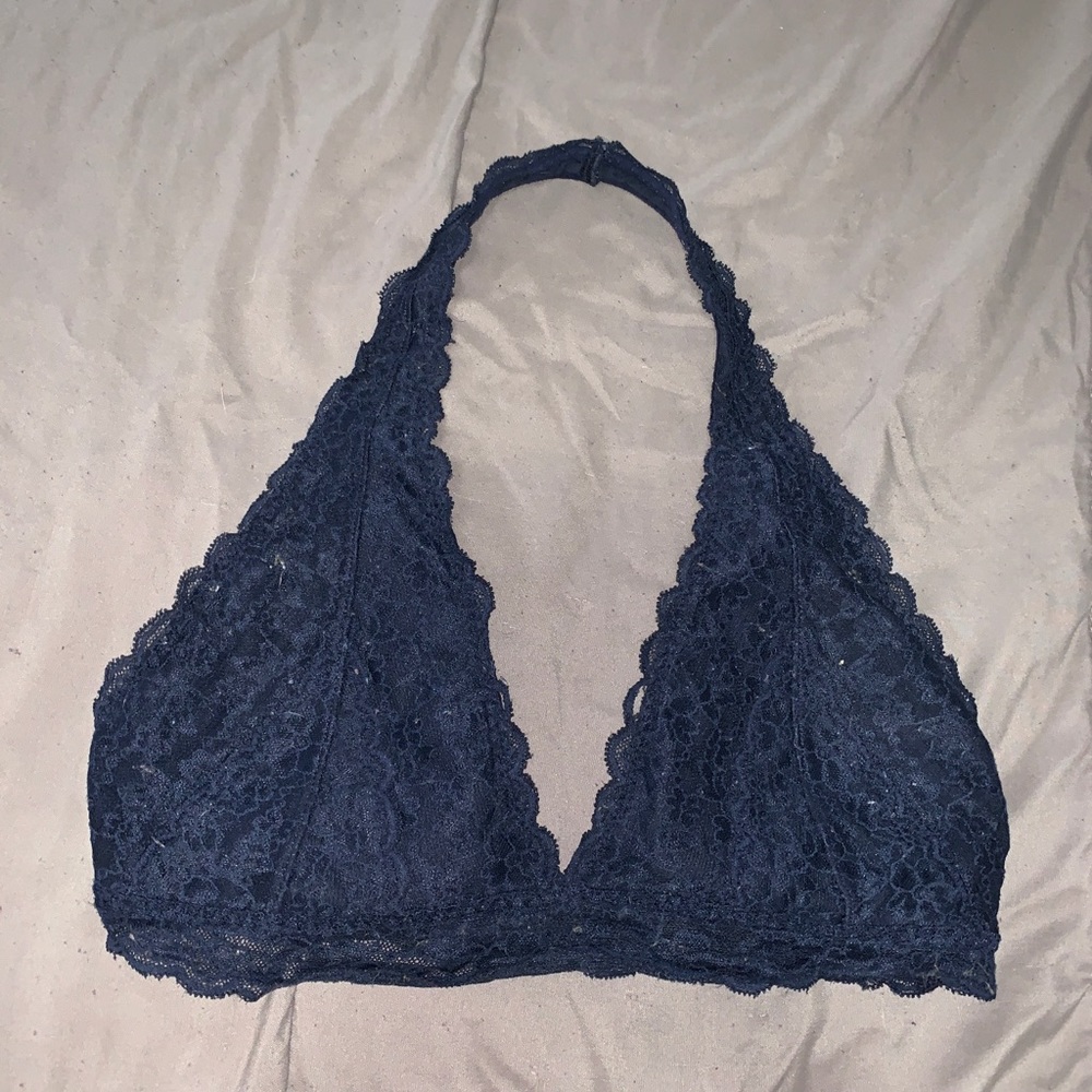 Navy Blue Medium Girly Hicks Bralette